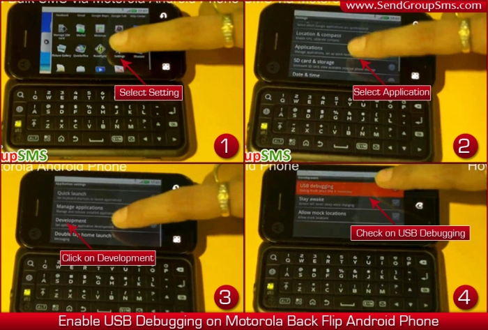 Enable-usb-debugging-on-motorola-backflip-android-phone